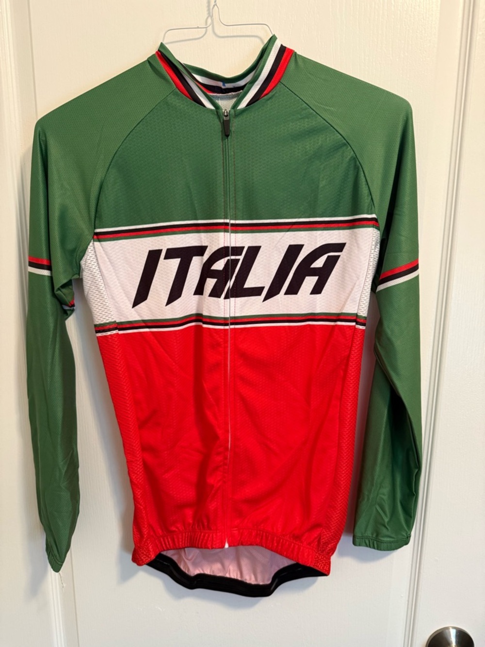Cycle-Run Men's Retro15 Long Sleeve Cycling Jersey - Italia in Size M